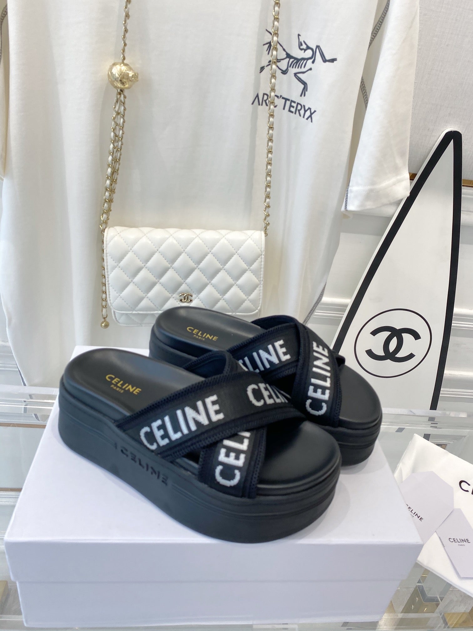 2023 Cross Webbing Thick Bottom Sandals