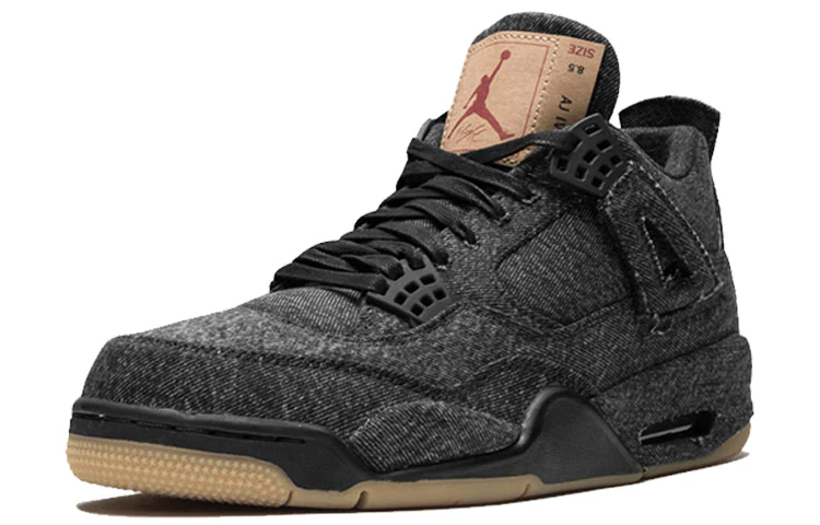Levi's x Air Jordan 4 Retro 'Black Denim' AO2571-001