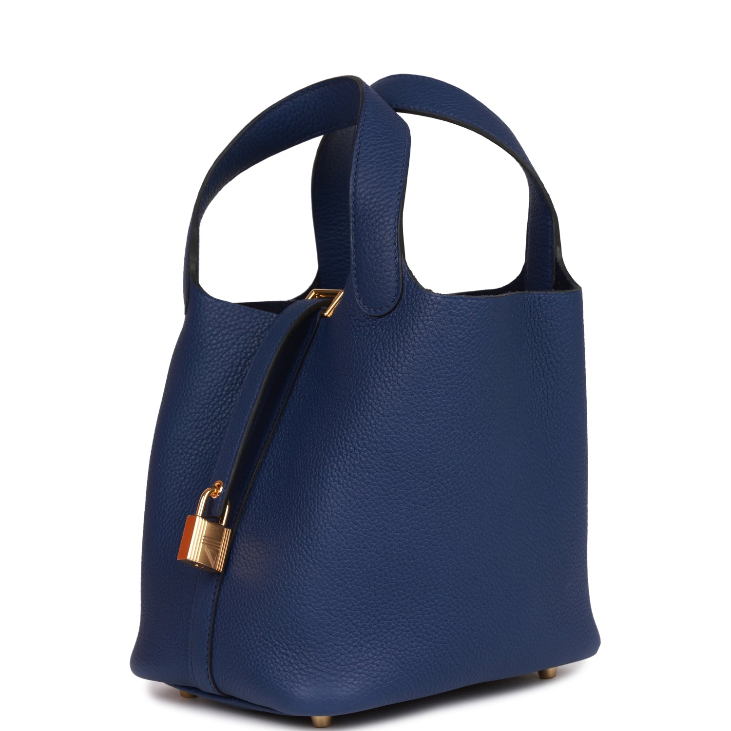 Hermès Picotin Lock 18 Bleu Saphir Clemence Gold Hardware