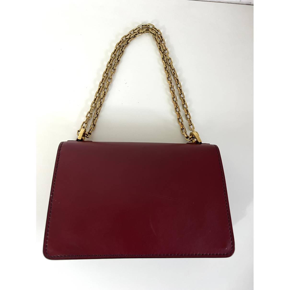 Dior J'adior Mongolian Lamb Handbag Burgundy In Mongolian Lamb
