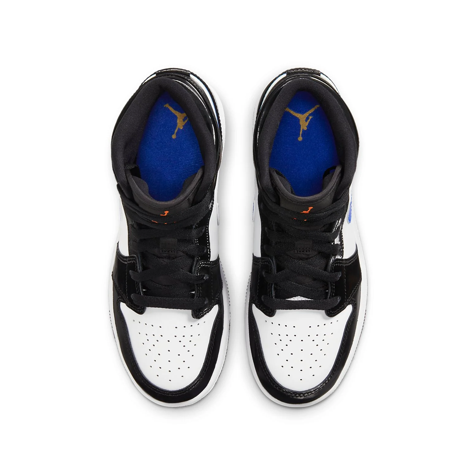 (GS) Air Jordan 1 Mid 'Black Racer Blue' 554725-084