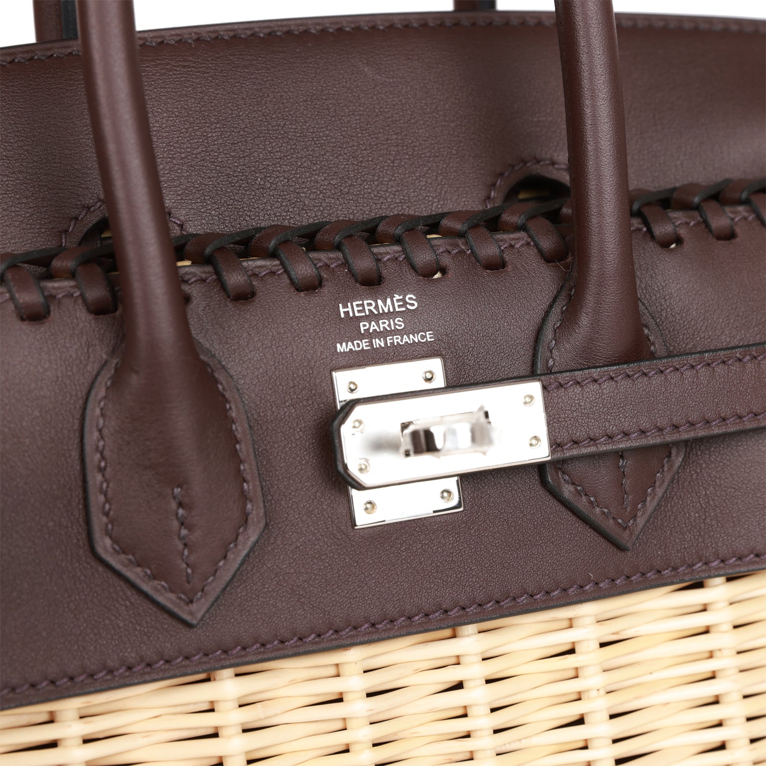 Hermès Picnic Sellier Birkin 25 Rouge Sellier Swift Palladium Hardware