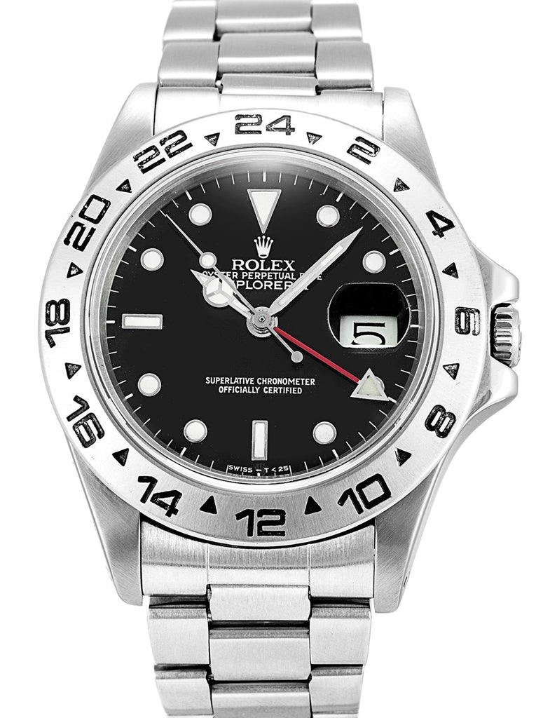 Replica Rolex Explorer 40mm Black Dial 16550