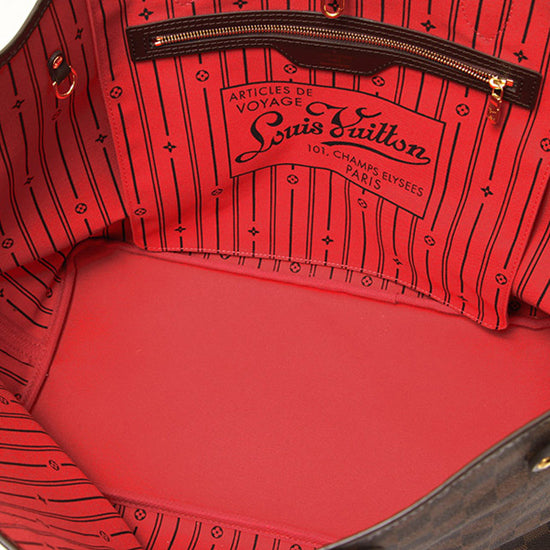 LV N51106 Neverfull GM Shoulder Bag Damier Ebene Canvas