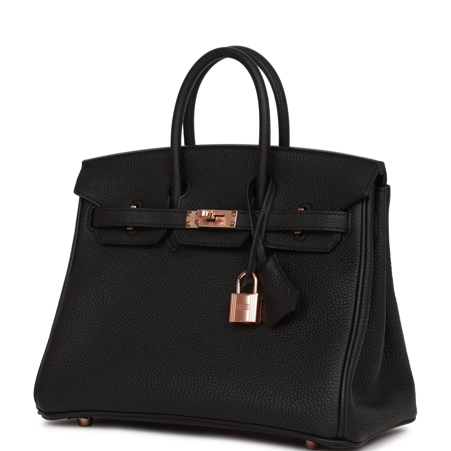 Hermès Birkin 25 Black Togo Rose Gold Hardware