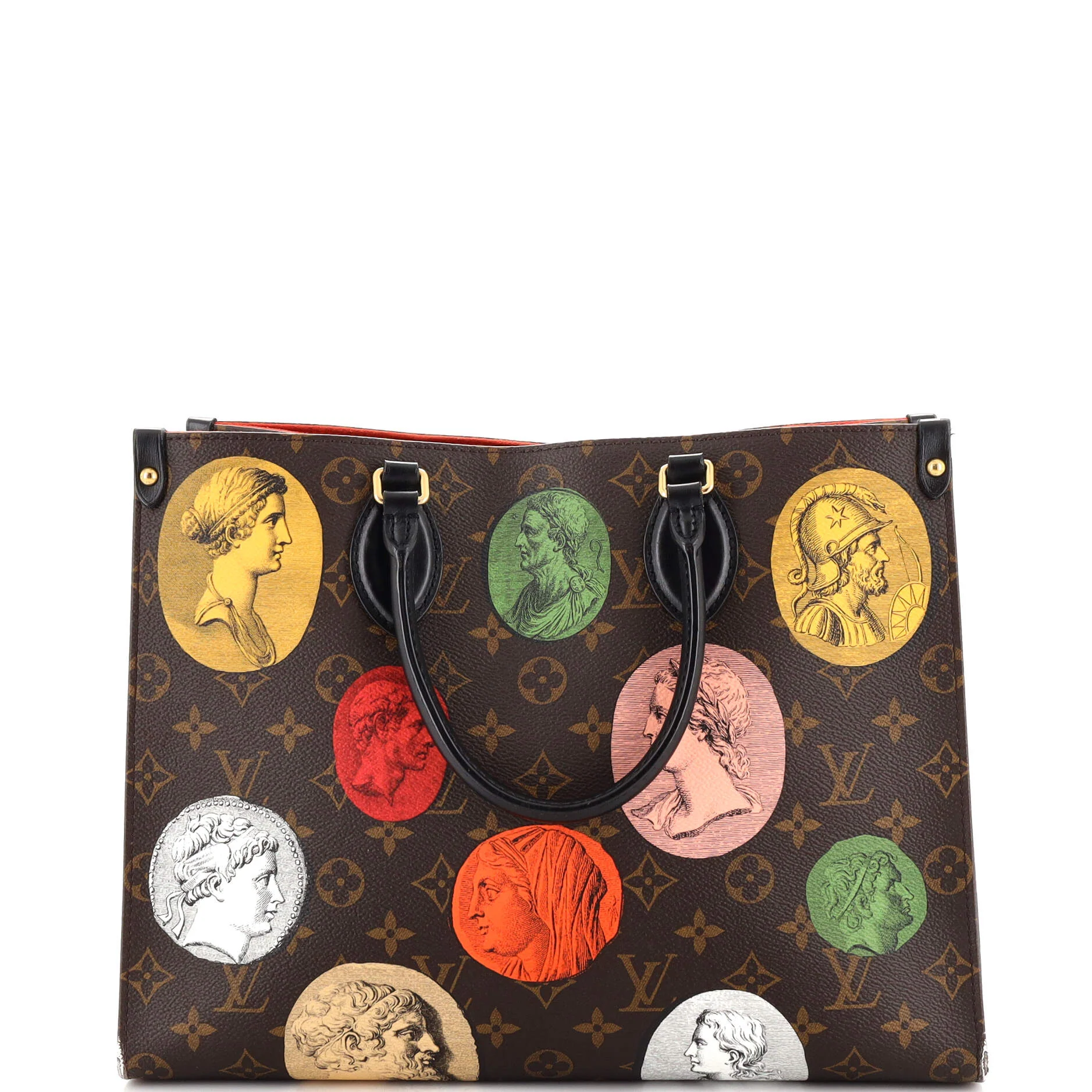 OnTheGo Tote Limited Edition Fornasetti Cameo Monogram Canvas MM
