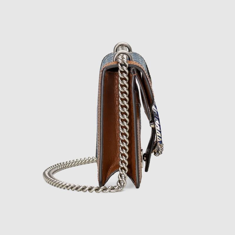 GG Denim Dionysus Mini Bag No.421970 2KQFN 4483