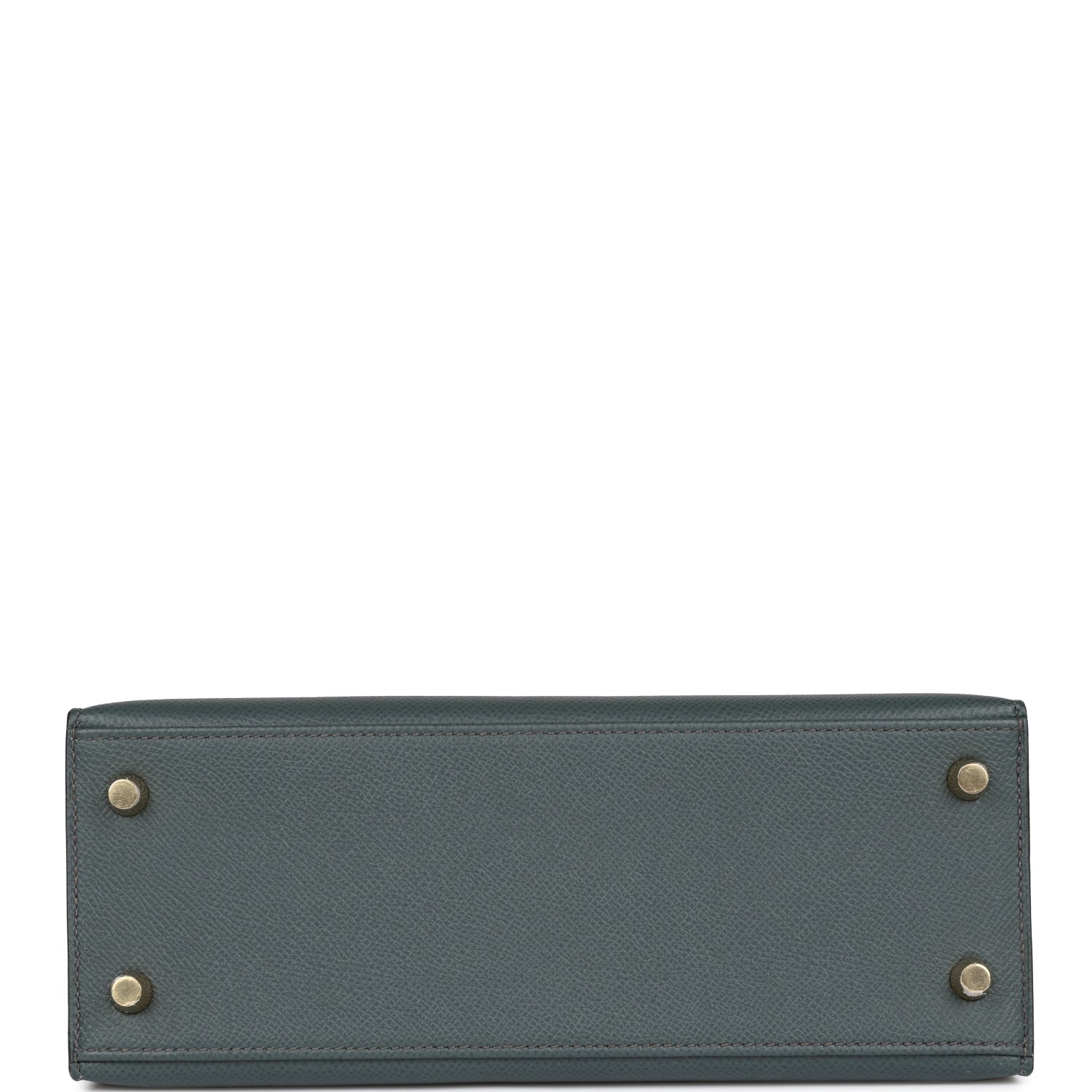 Hermès Kelly Sellier 25 Bleu Orage Epsom Gold Hardware