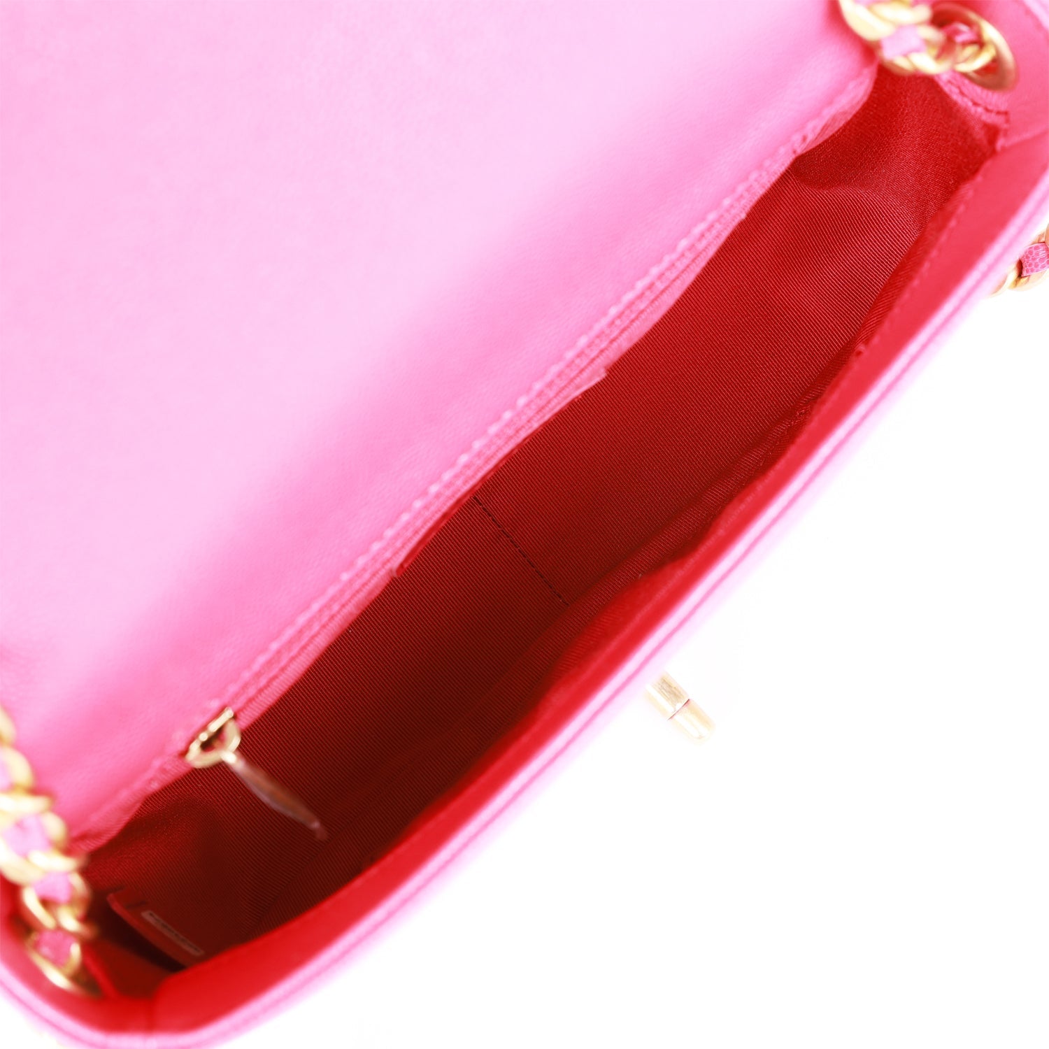 Fashion Therapy Flap Bag Hot Pink Caviar Gold Hardware