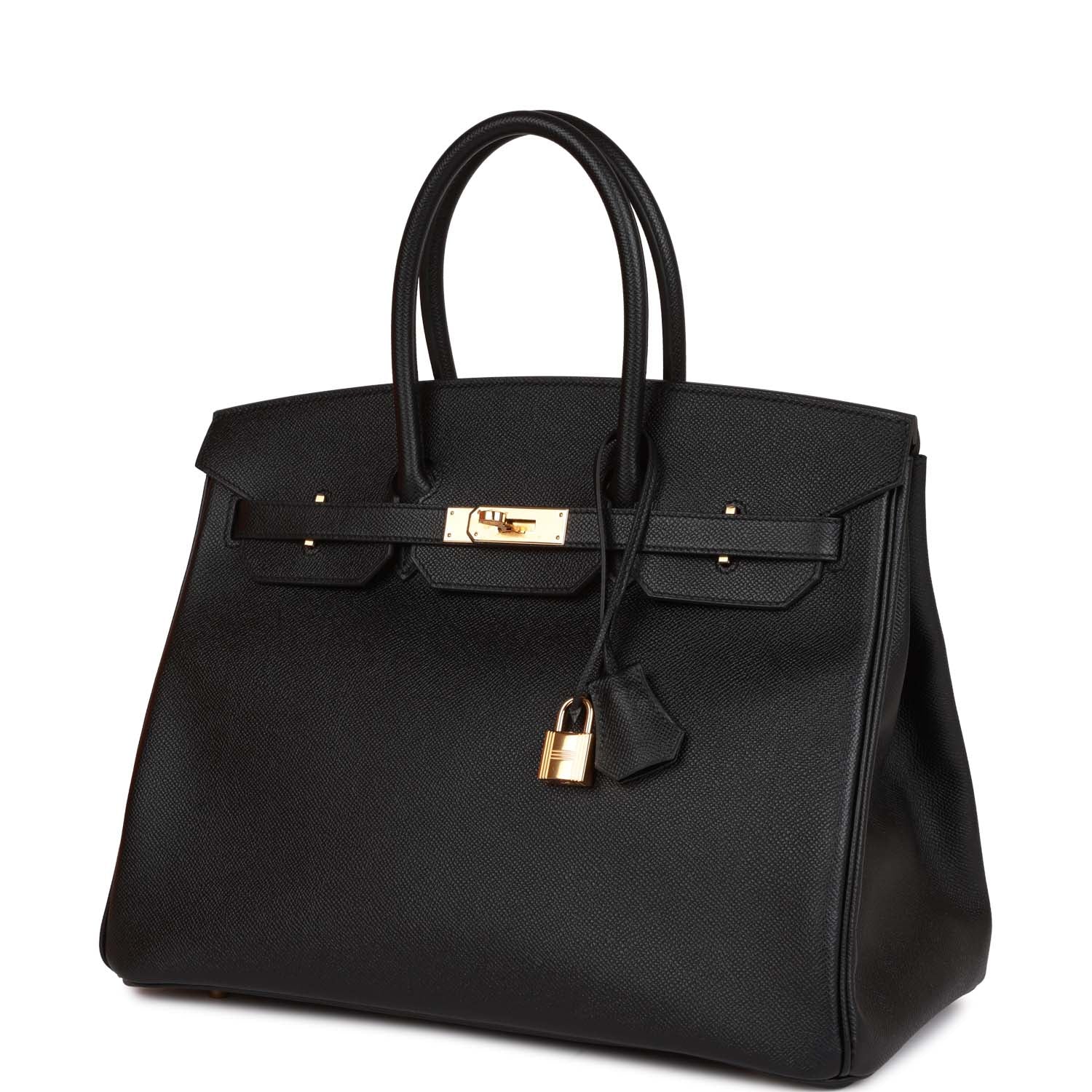 Hermès Birkin 35 Black Epsom Gold Hardware