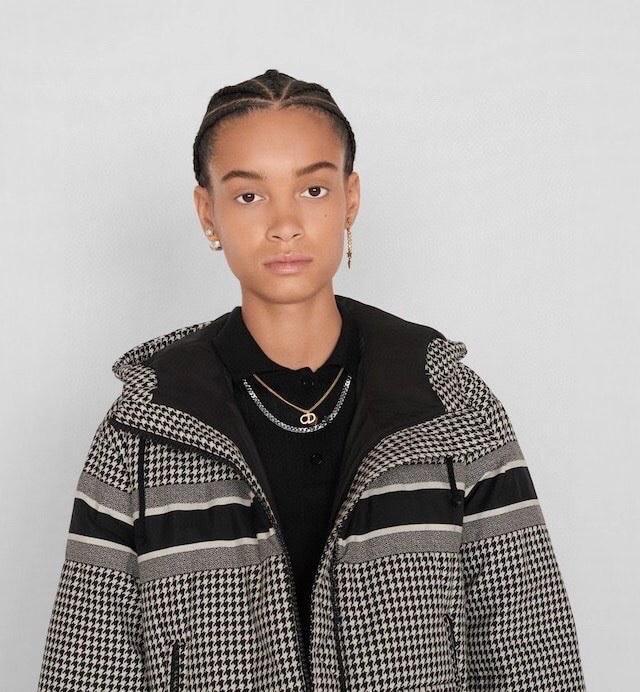 Letters. Stars. Gold And Silver Two-Tone Necklace