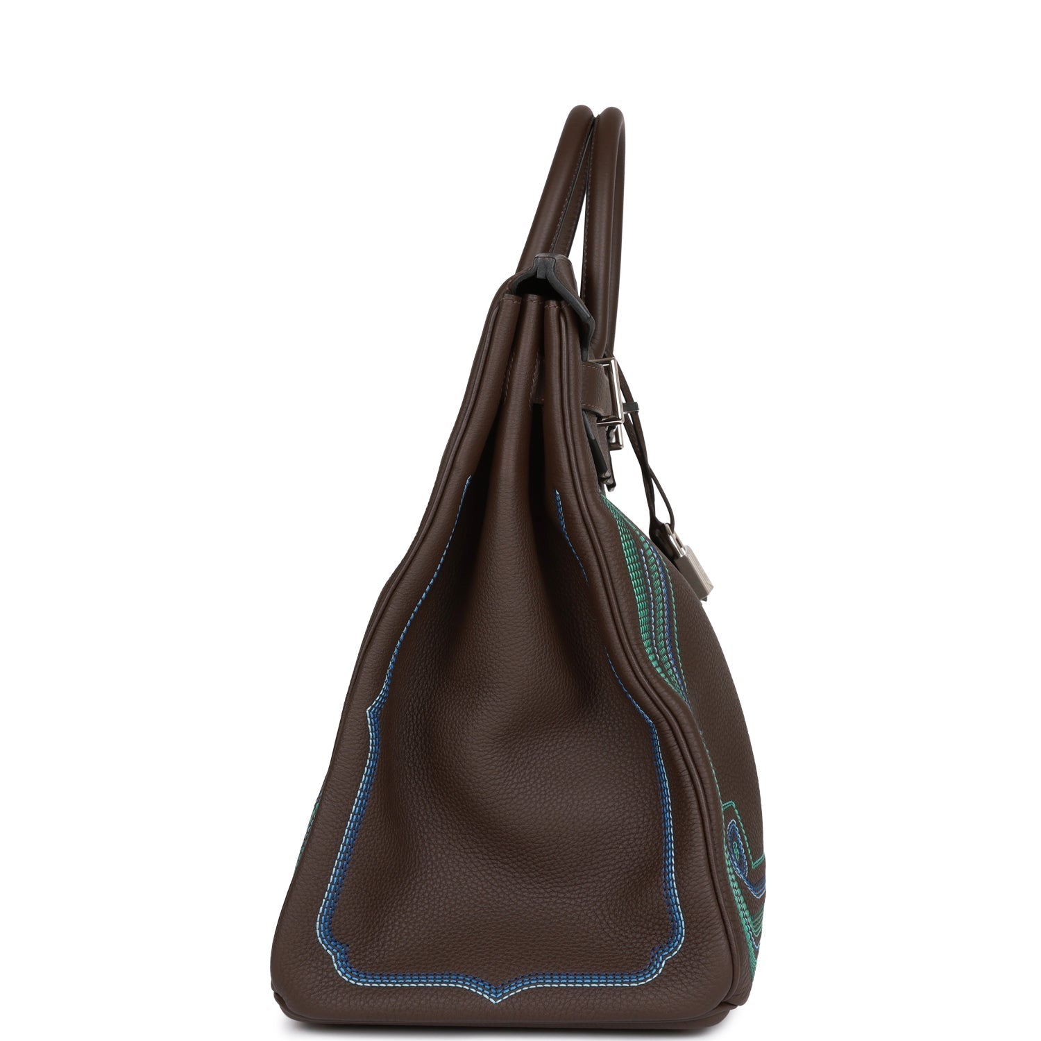 Hermès Western HAC Birkin 40 Ebene Togo Palladium Hardware