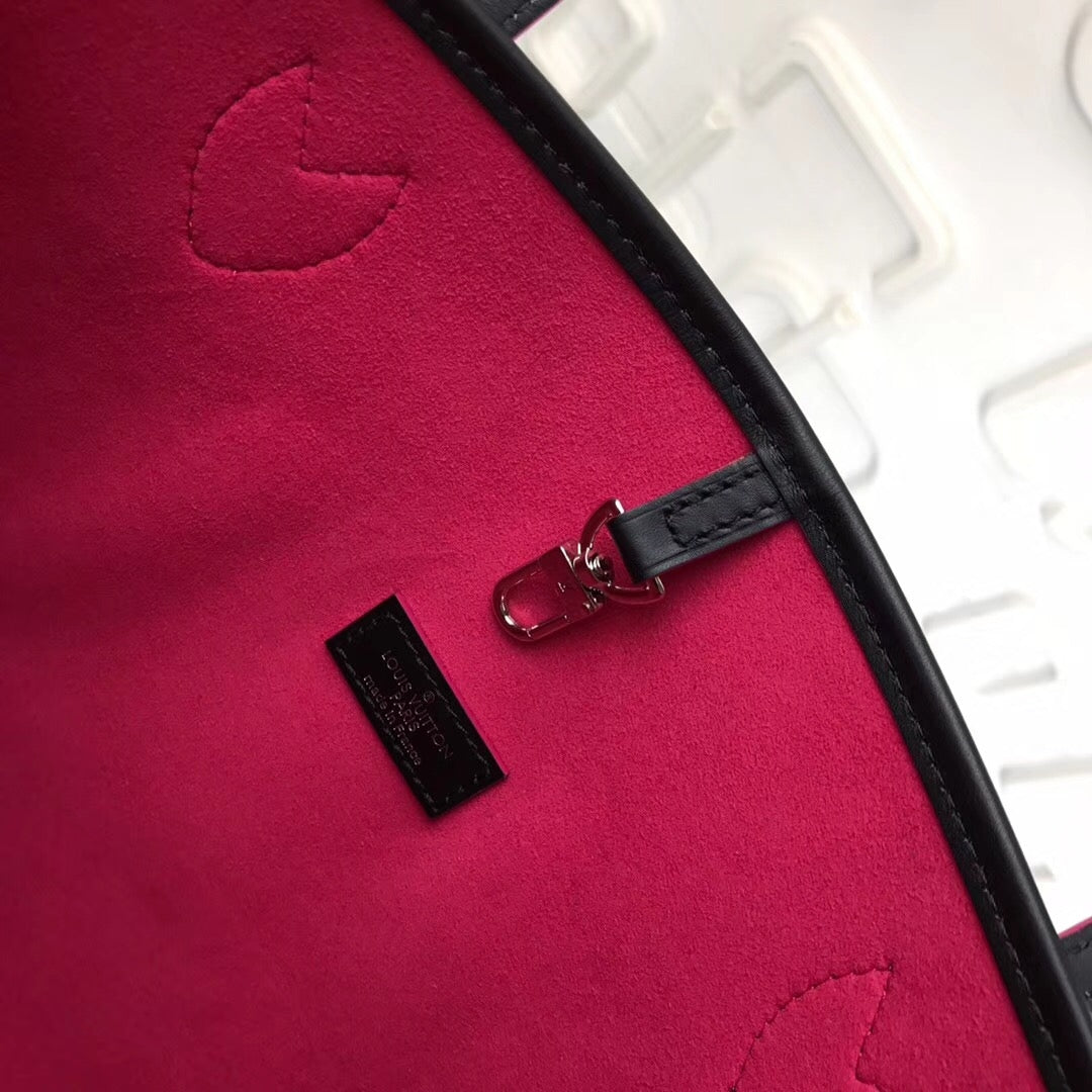 LV Neverfull MM Bag In Noir Epi Leather M54185