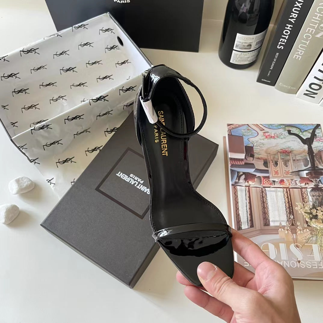 9 colors exclusive logo high heel sandals