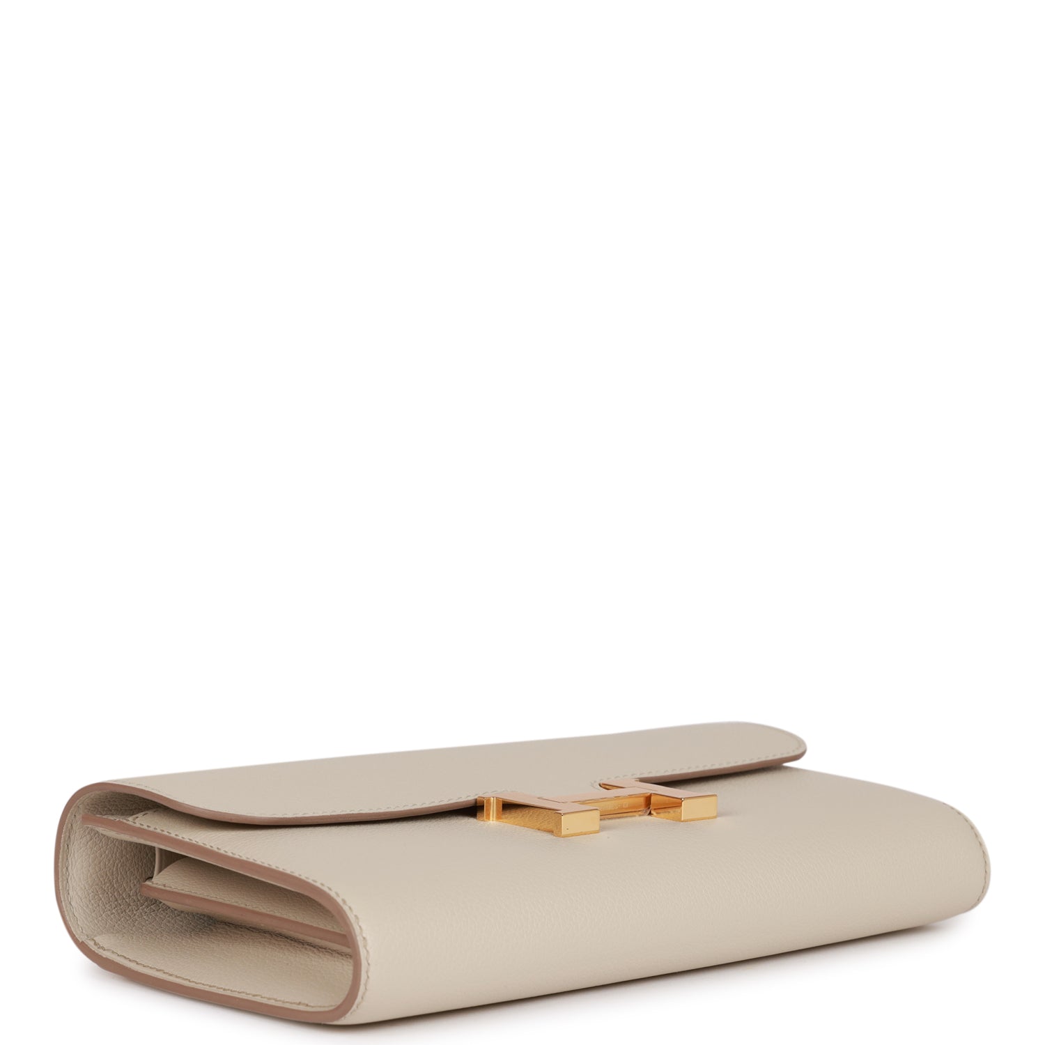 Hermès Constance Wallet To Go Beton Evercolor Gold Hardware