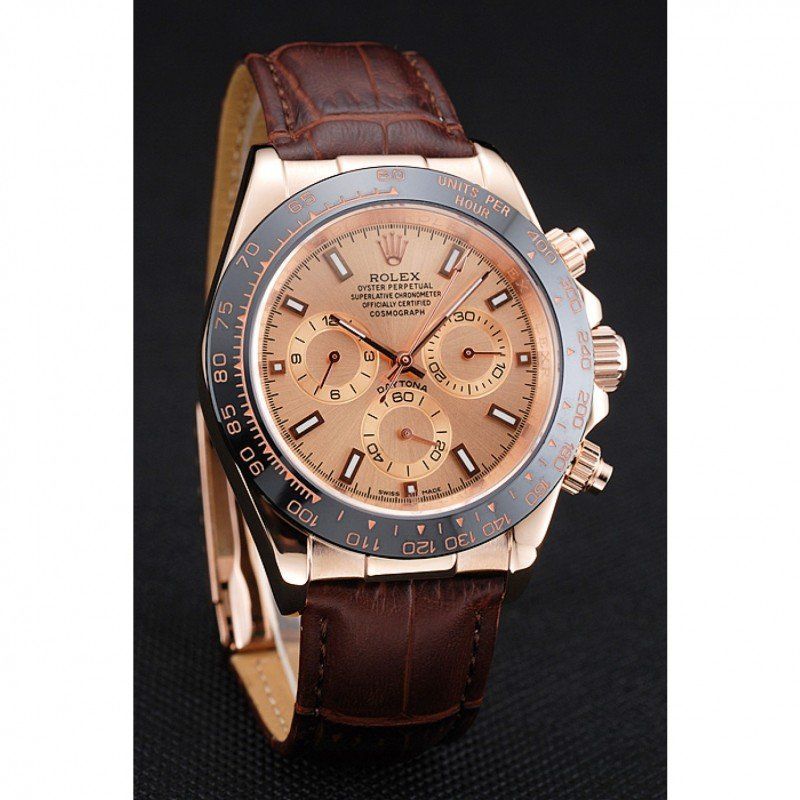 Replica Rolex Daytona 39mm Rose-Gold Dial 1454243