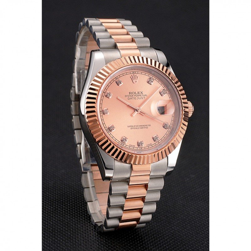 Superclone Rolex Datejust 41mm Rose-Gold Dial REP016816