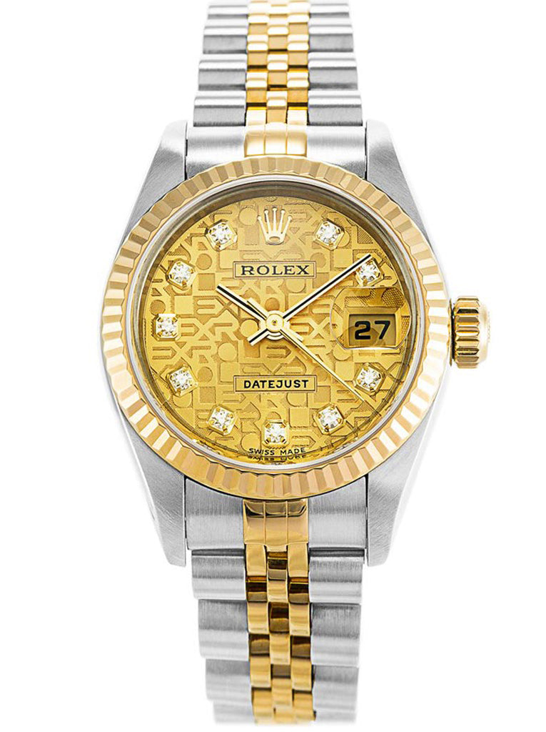 Replica Rolex Datejust 26mm Gold Dial 79173
