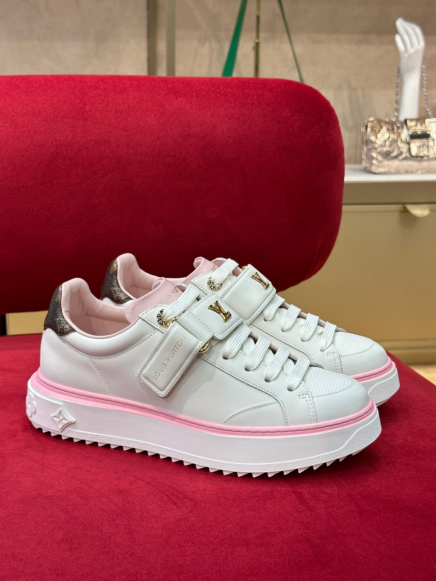 2 colors thick bottom sneakers