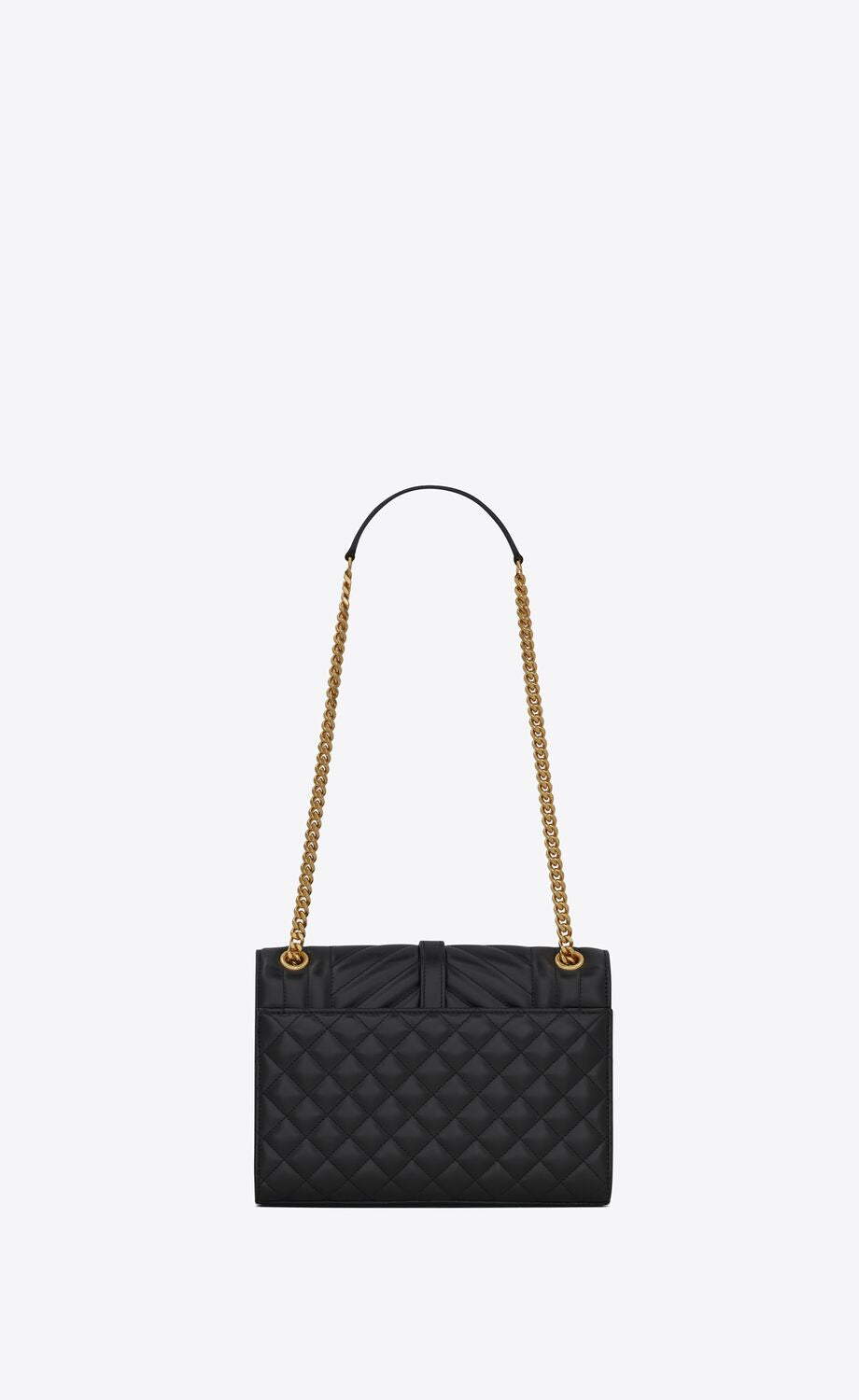 YSL Envelope Medium Chain Bag in Supple Matelasse Leather