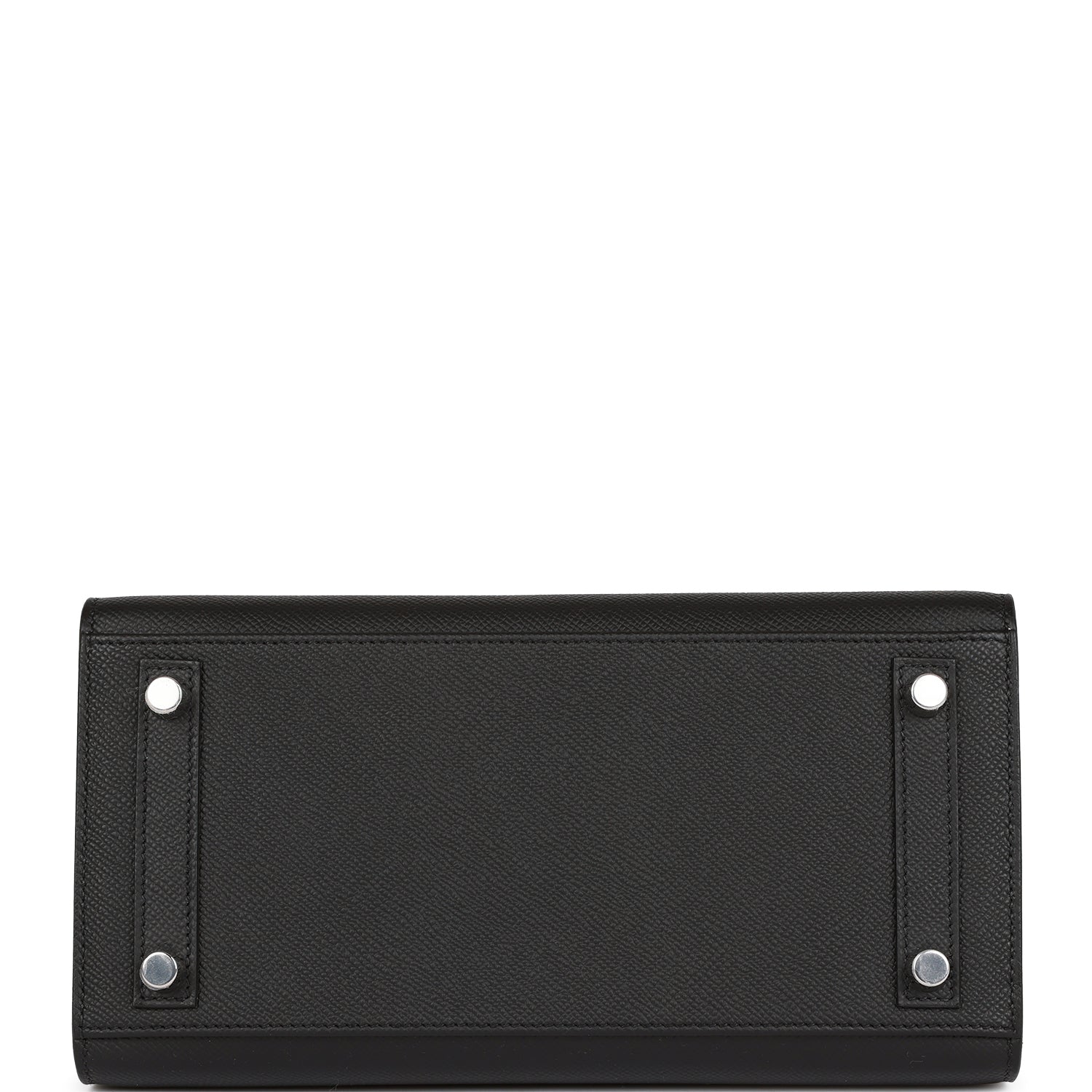 Hermès Birkin Sellier 25 Black Epsom Palladium Hardware