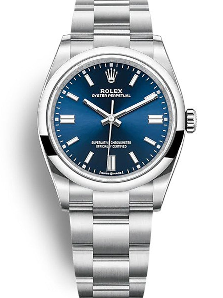 Replica Rolex Oyster Perpetual Lady 36mm Blue Dial 126000