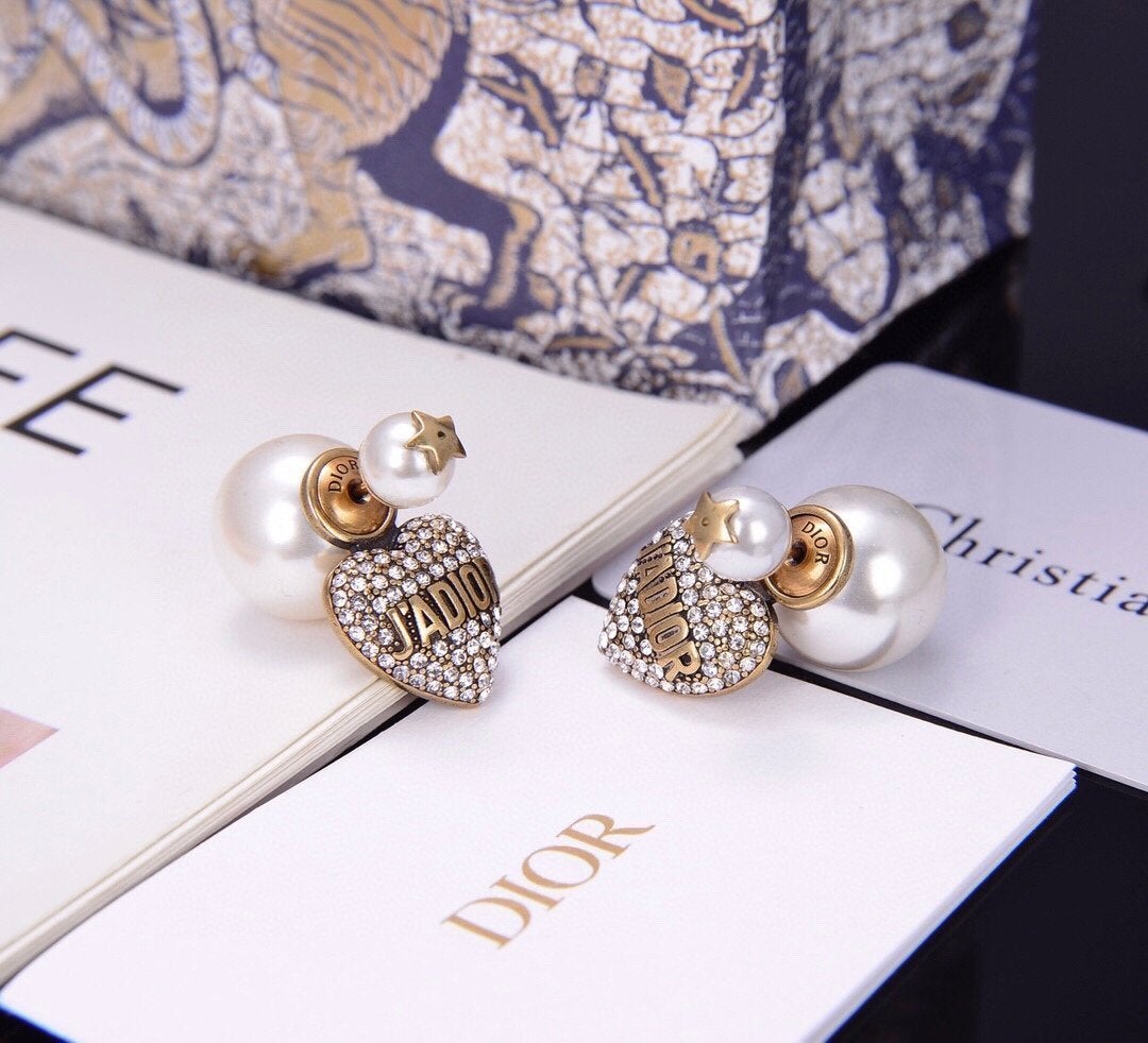 Luxury Crystal Pearl Earrings