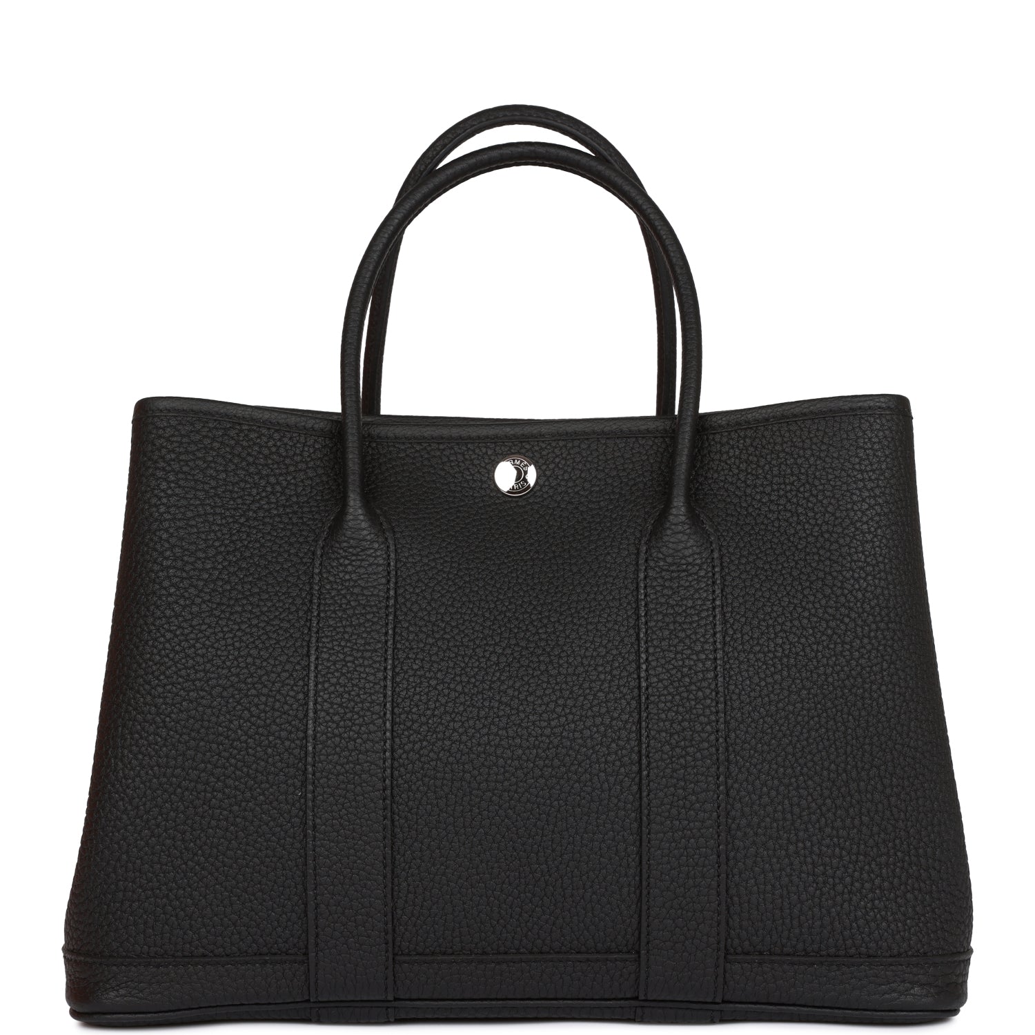 Hermès Garden Party 30 Black Negonda Palladium Hardware