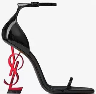 9 colors exclusive logo high heel sandals