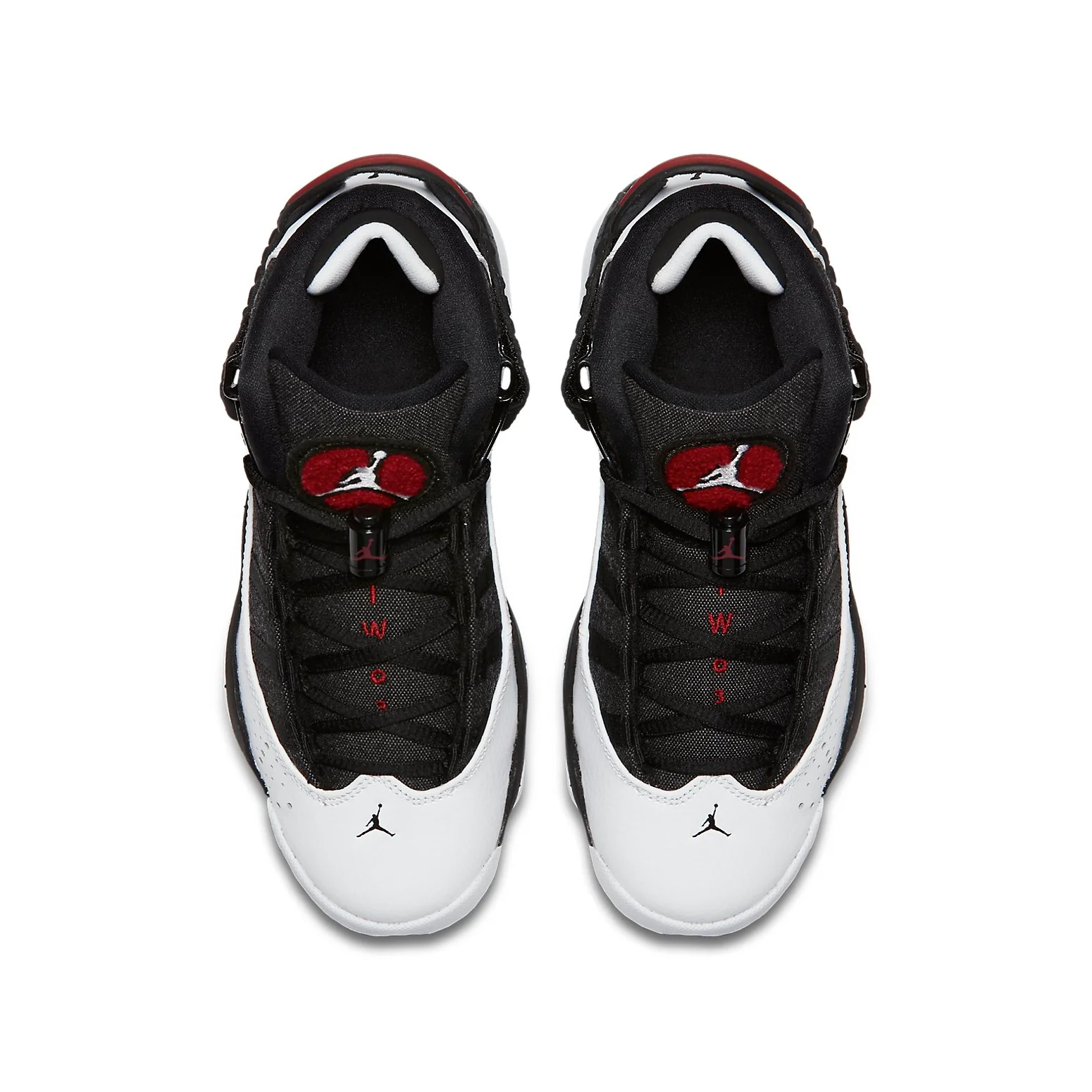 (GS) Air Jordan 6 Rings 'Black White Gym Red' 323419-012
