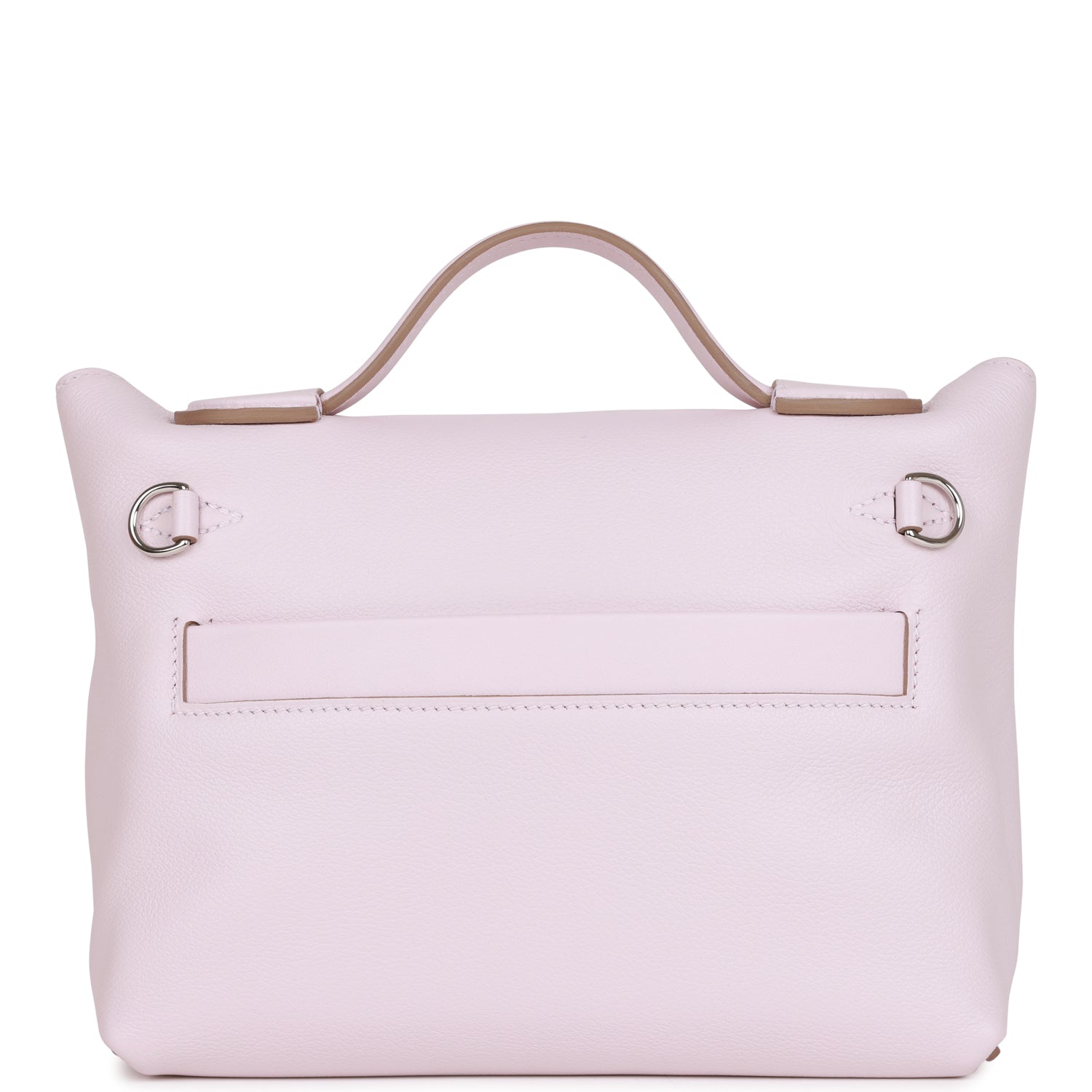 Hermès Mini 24/24 Bag Mauve Pale Verso Evercolor and Swift Palladium Hardware