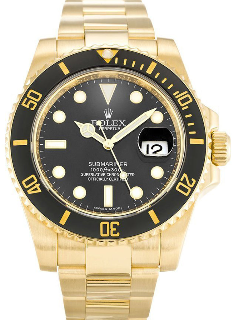 Replica Rolex Submariner 40mm Black Dial 116618LN-2