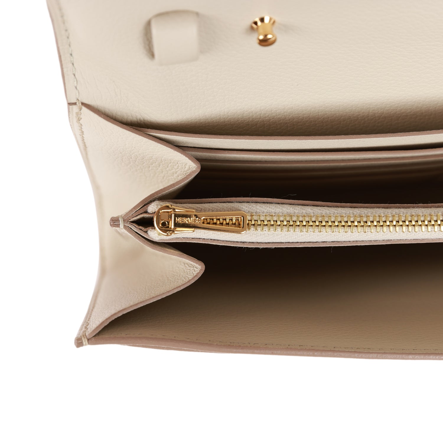 Hermès Constance Wallet To Go Beton Evercolor Gold Hardware
