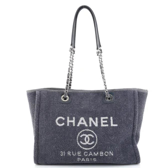 Chanel Deauville Tote Boucle Small