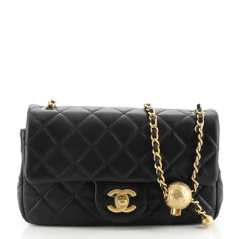 【Weekly Specials】Chanel Pearl Crush Flap Bag Quilted Lambskin Mini