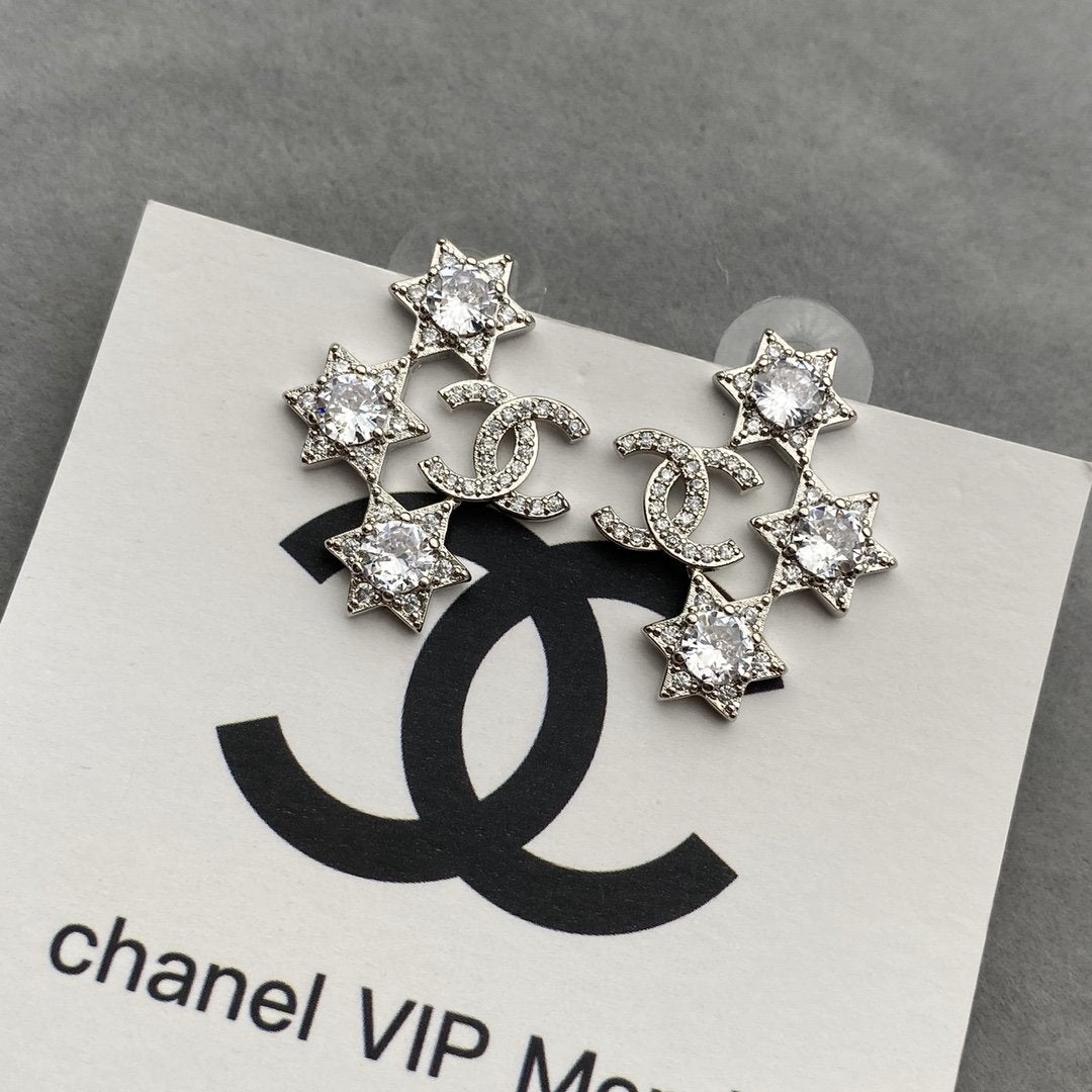 Star Rhinestone Earrings