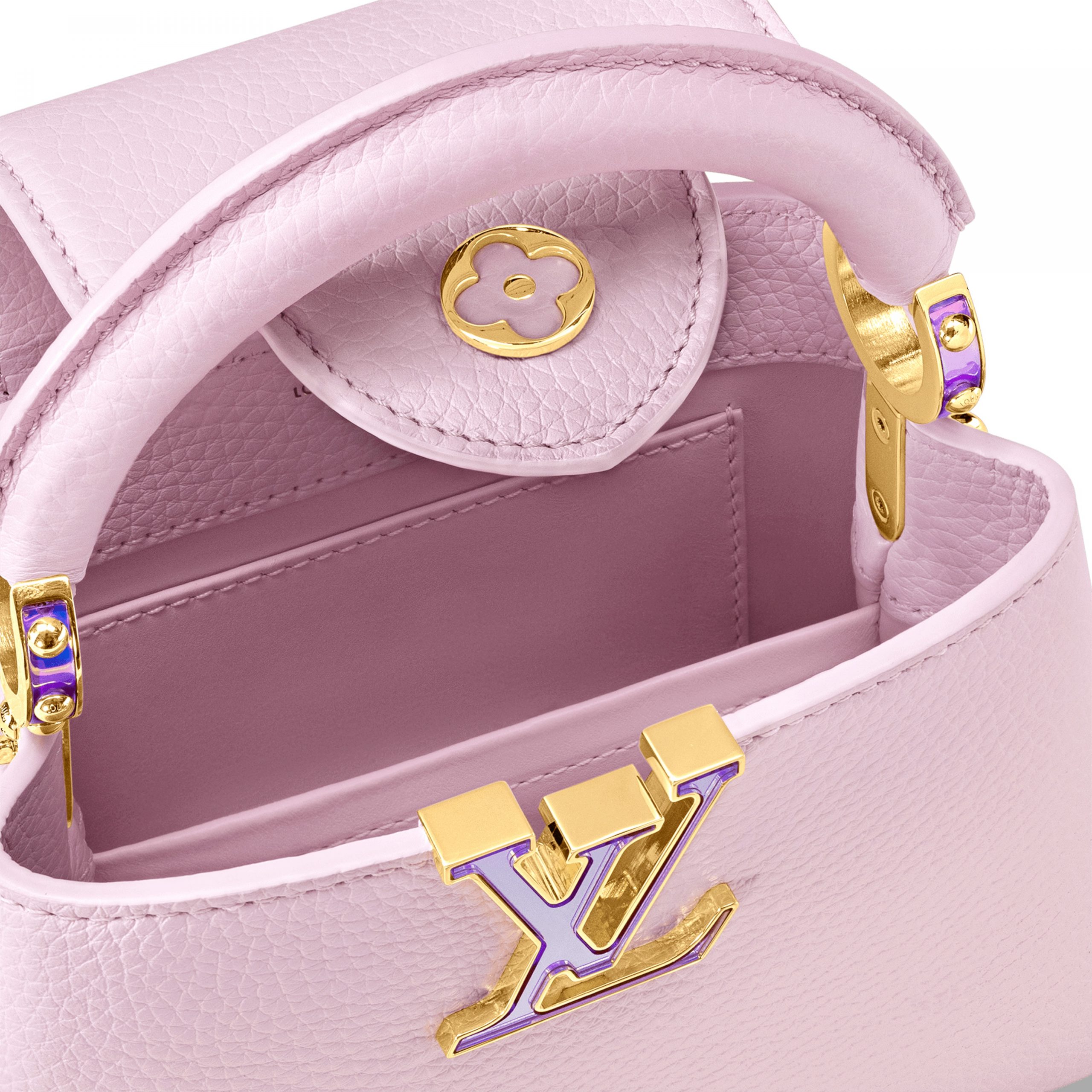Louis Vuitton M23326 LV SKI Capucines Mini Pearly Lilac