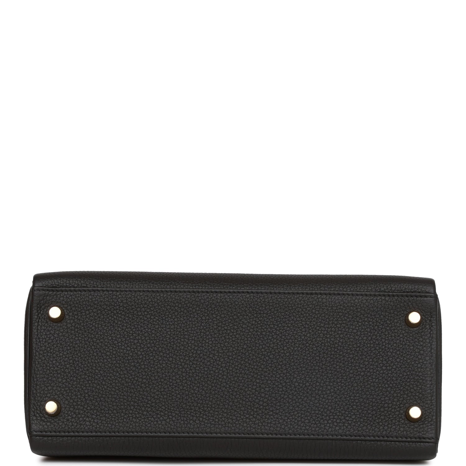 Hermès Kelly Retourne 28 Black Togo Gold Hardware