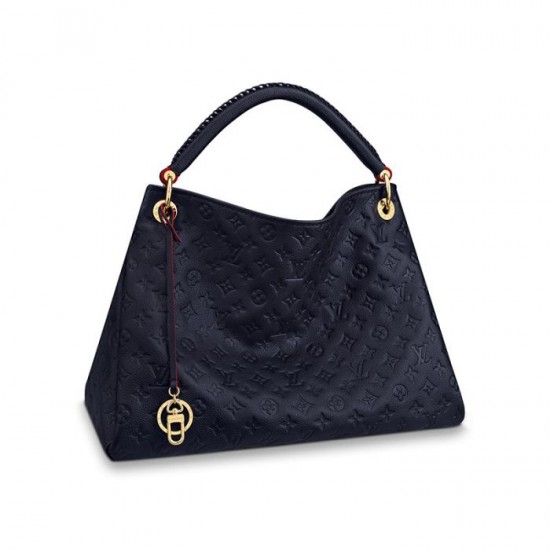 Louis Vuitton Artsy MM M41066 Black White Navy Red