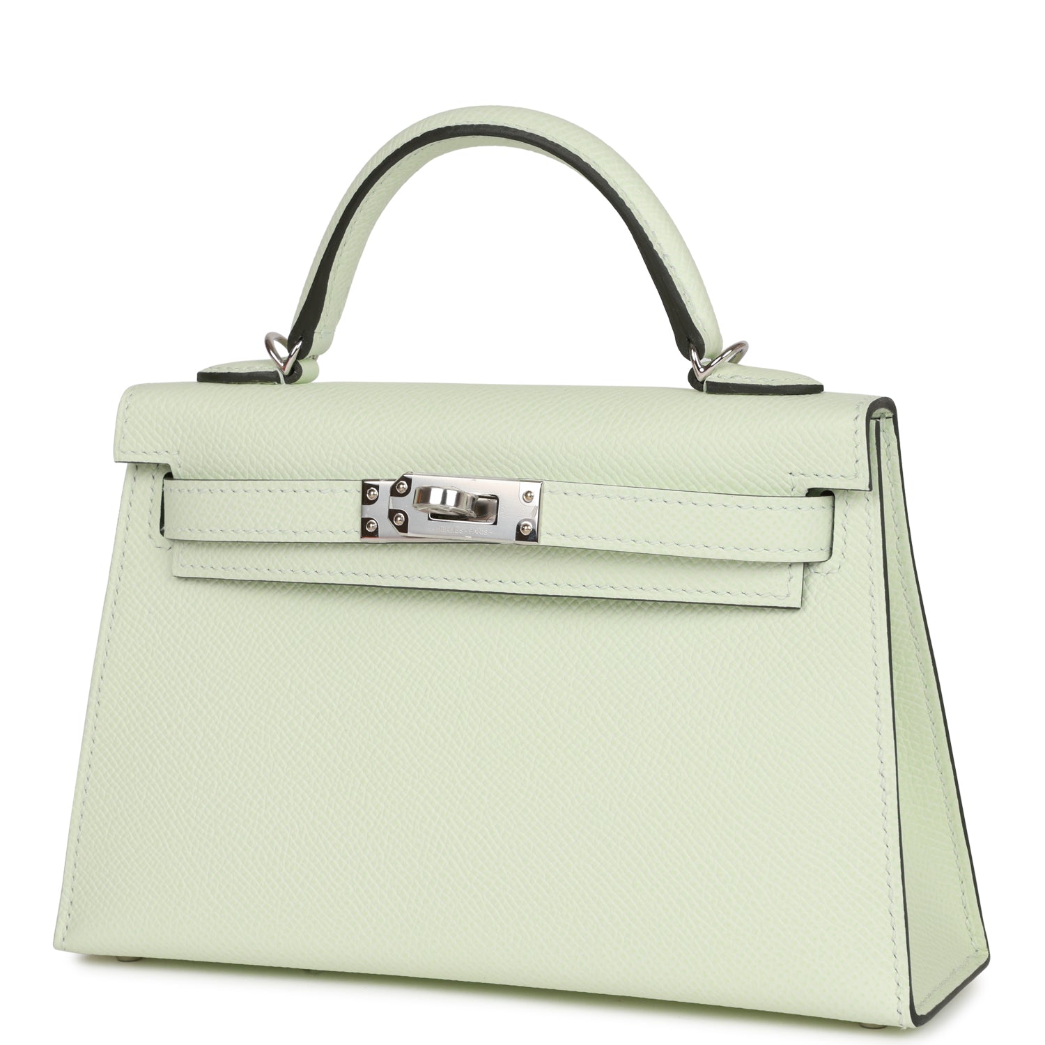 Hermès Kelly Sellier 20 Vert Fizz Epsom Palladium Hardware