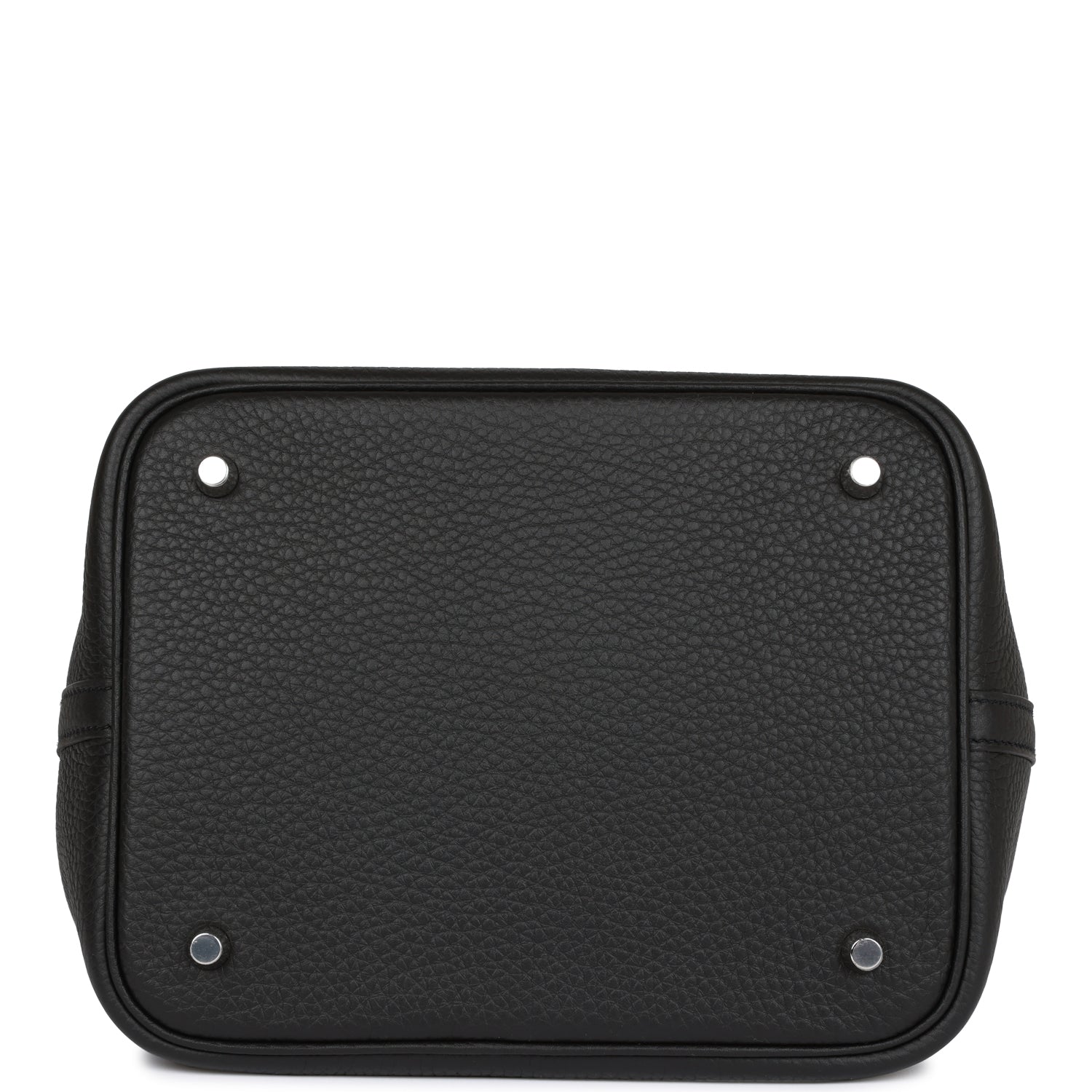 Hermès Black Clemence Picotin Lock 22cm Palladium Hardware
