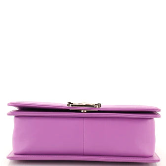 Chanel Boy Flap Bag Chevron Calfskin Old Medium