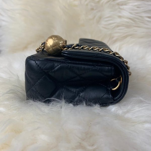 【Weekly Specials】Chanel Pearl Crush Flap Bag Quilted Lambskin Mini