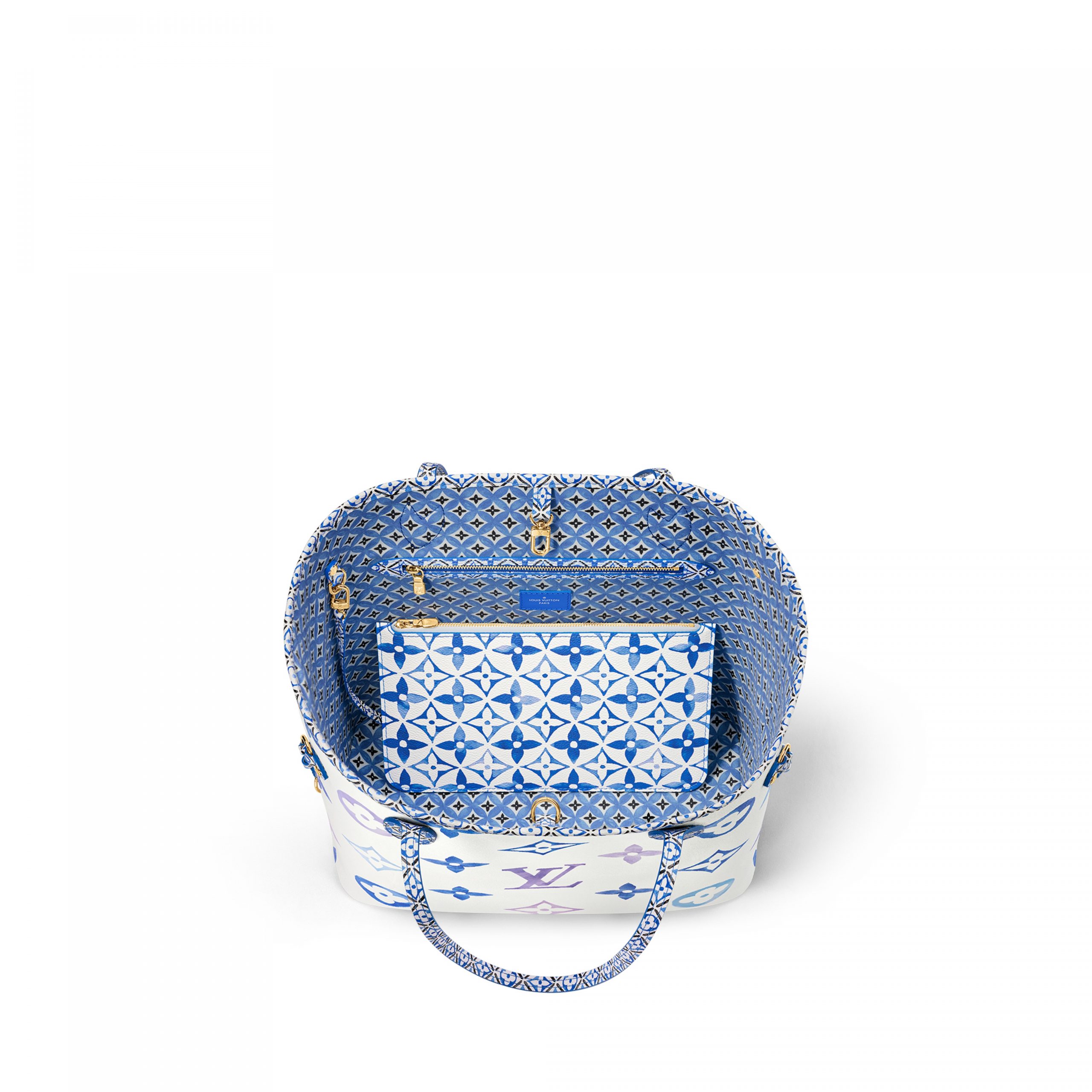 Louis Vuitton M22979 Neverfull MM Blue Monogram