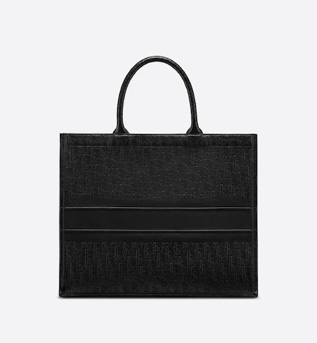 LARGE DIOR BOOK TOTE Black Dior Oblique Embossed Calfskin (42 x 35 x 18.5 cm)