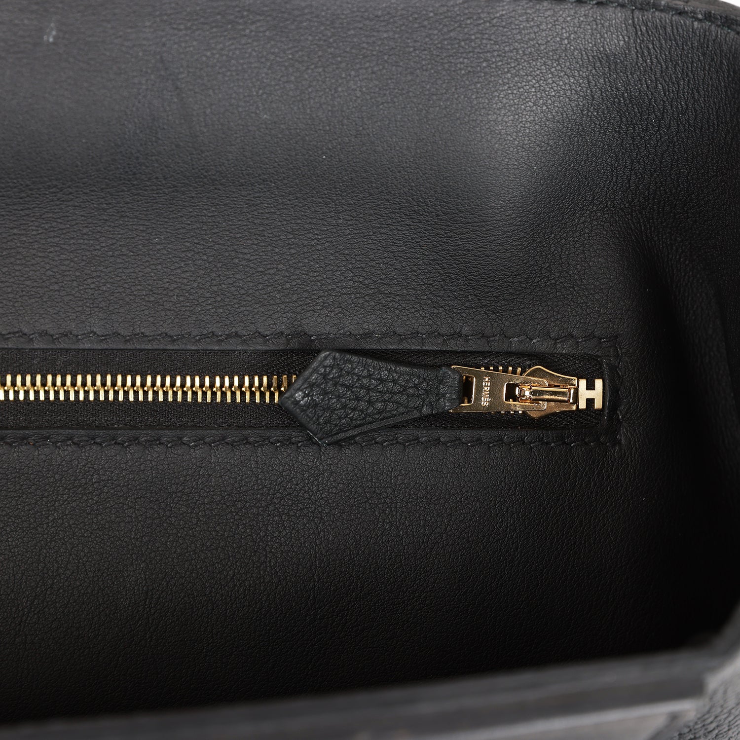 Hermès 24/24 Bag 29 Black Togo and Swift Gold Hardware