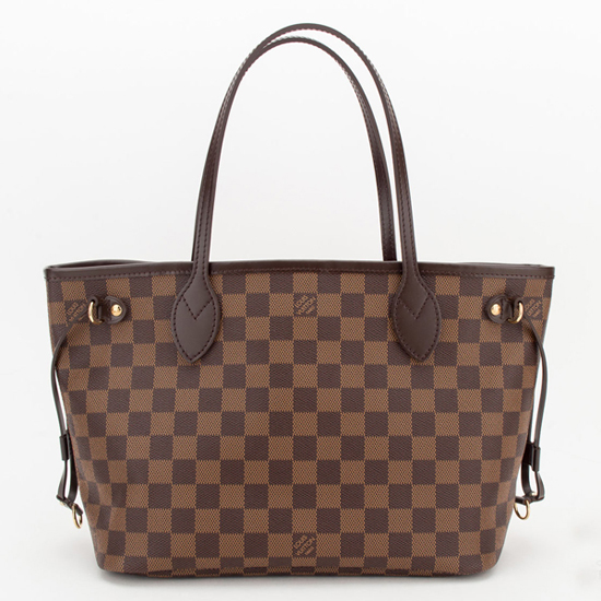 Louis Vuitton N51109 Neverfull PM Shoulder Bag Damier Ebene Canvas