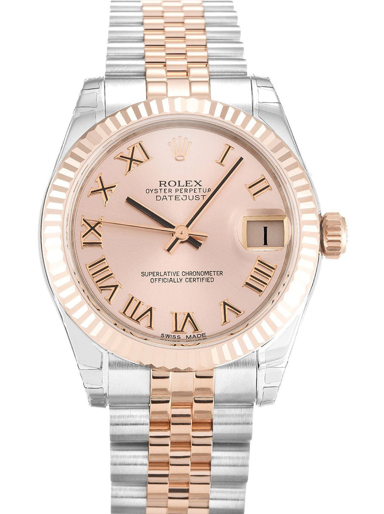 Replica Rolex Datejust Mid-Size 31mm Pink Dial 178271