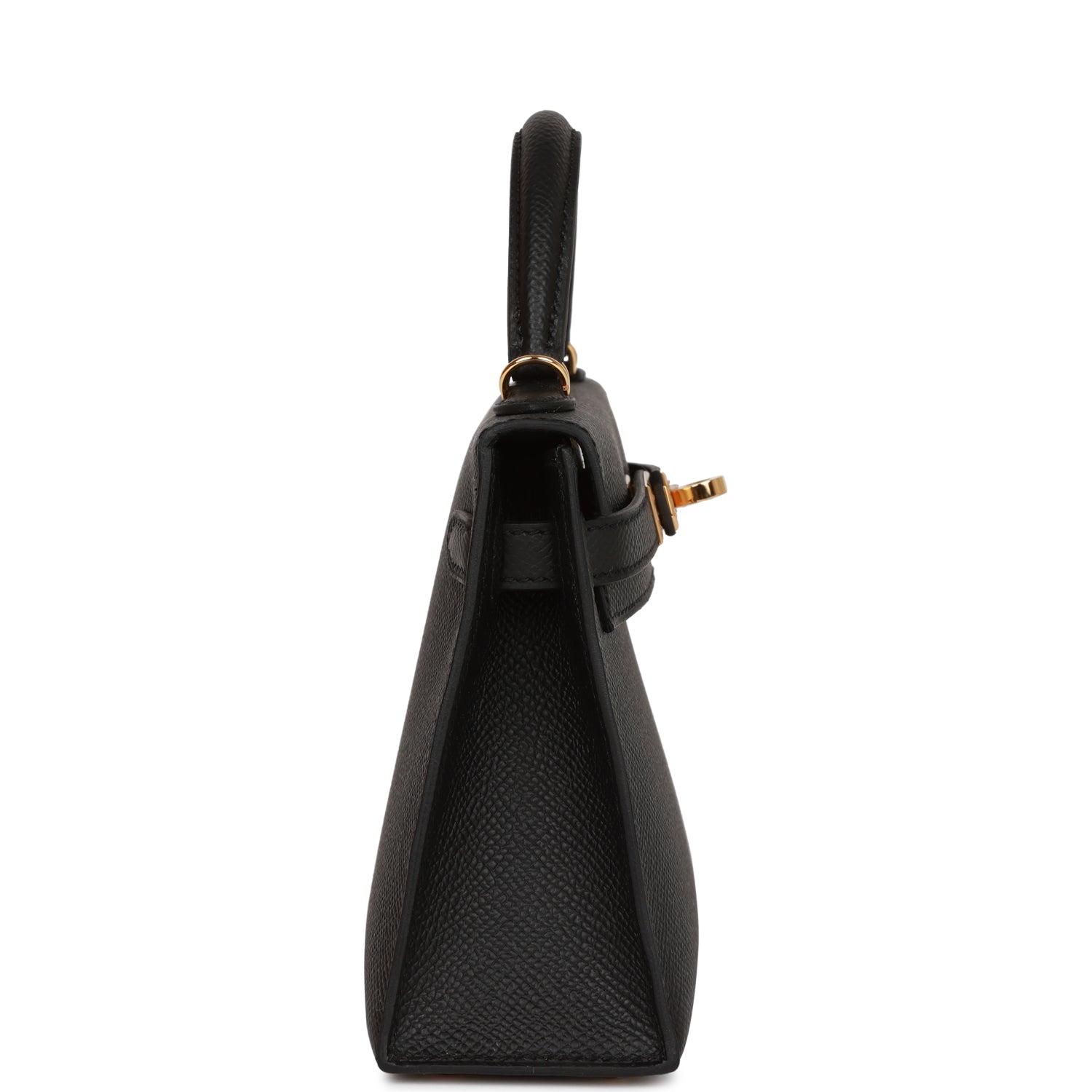 Hermès Kelly Sellier 20 Black Epsom Gold Hardware