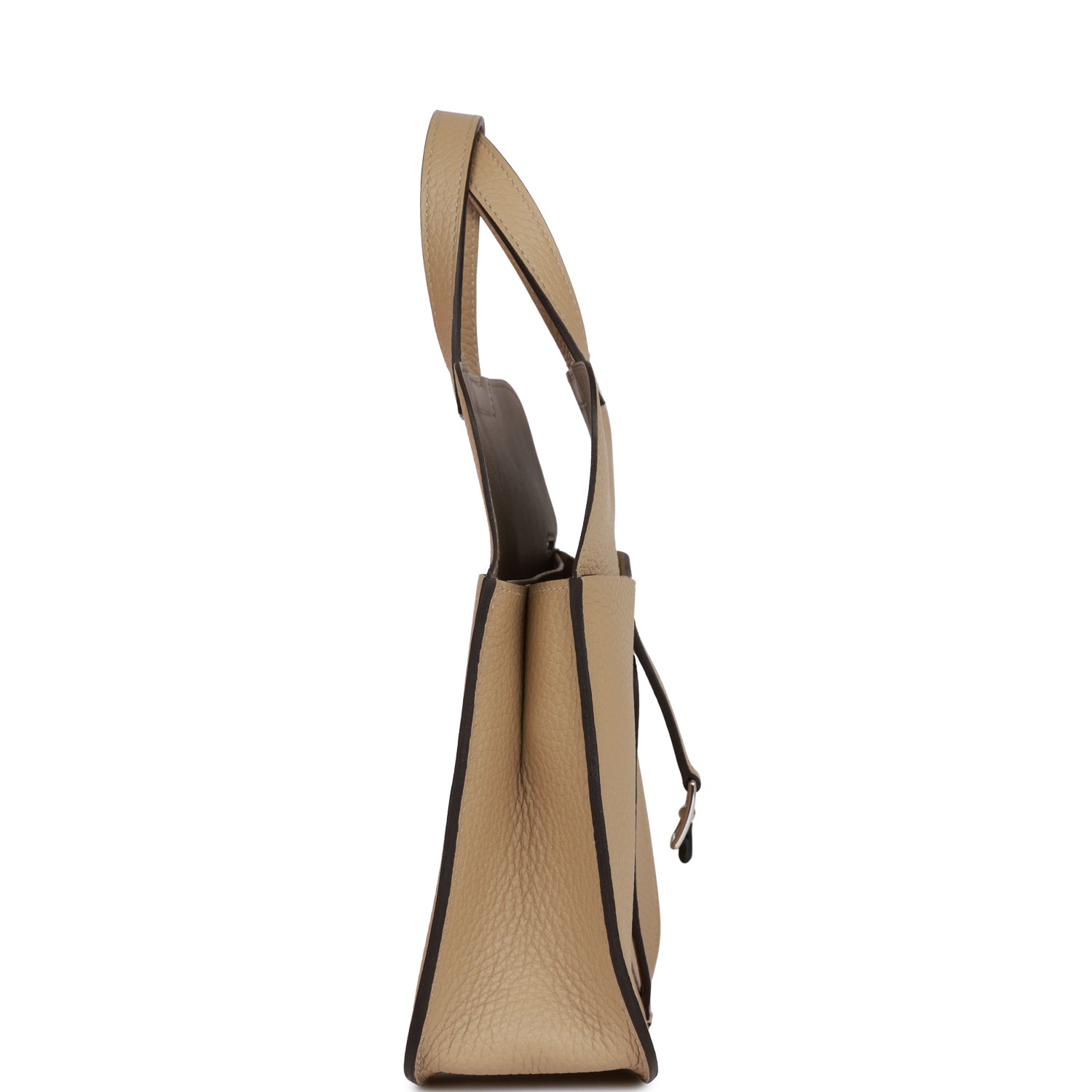 Hermès Halzan 25 Trench Clemence Verso Palladium Hardware